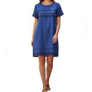 SALE!!! NWT Vineyard Vines Navy Lace Trim Shift Dress Sz S